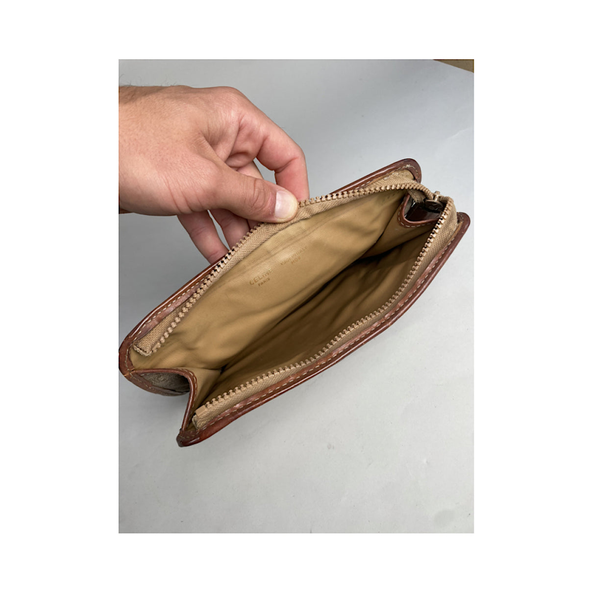 Celine Triomphe Vintage Clutch Bag image 2