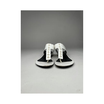Balenciaga White Patent Leather Sandal image 3