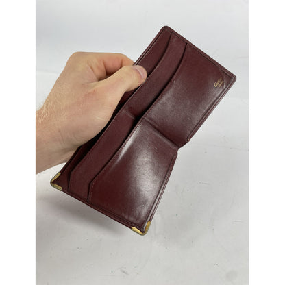 Cartier Burgundy Patent Leather Purse image 4