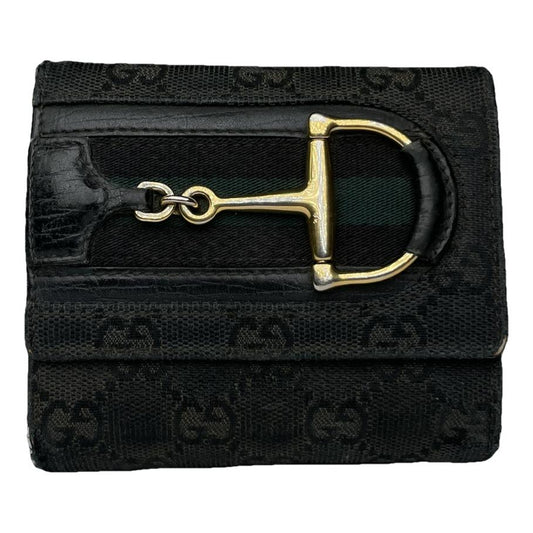 Gucci Horsebit 1955 Black Leather Wallet image 1