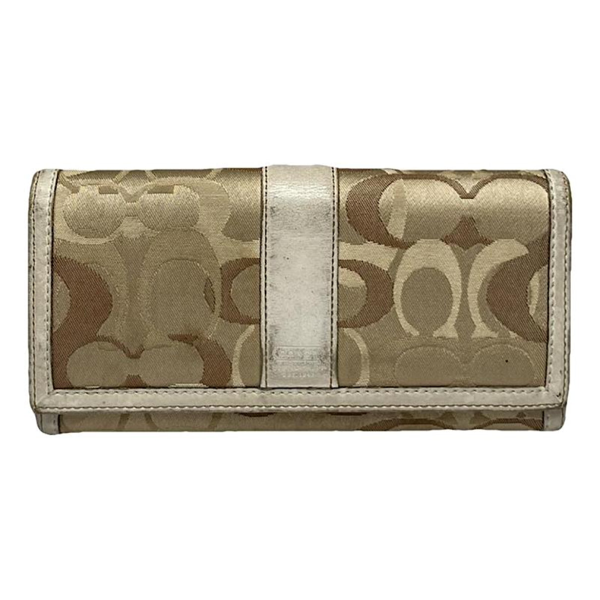 Coach Parker Beige Leather Wallet image 1