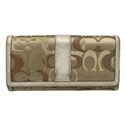 Coach Parker Beige Leather Wallet image 1