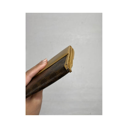 Celine Triomphe Brown Leather Wallet image 3