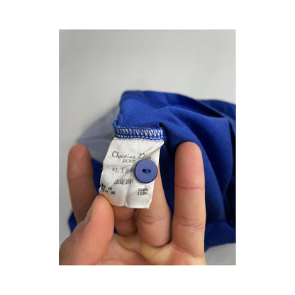 Dior Homme Blue Cotton Polo Shirt image 4