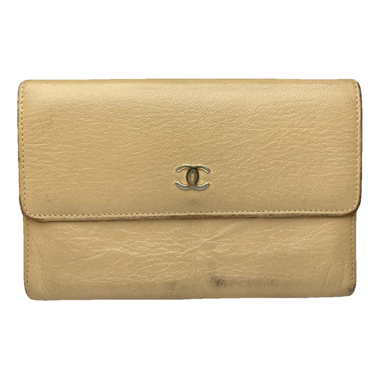 Chanel Timeless/Classique Beige Leather Wallet image 1