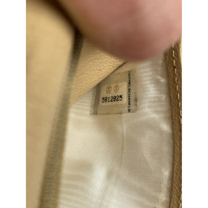 Chanel Timeless/Classique Beige Leather Wallet image 4