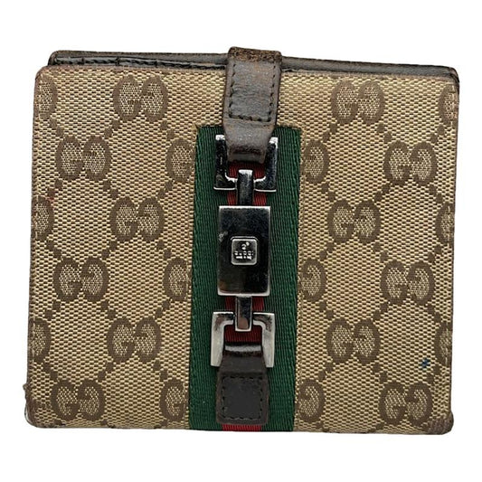 Gucci Jackie Vintage Beige Leather Wallet image 1