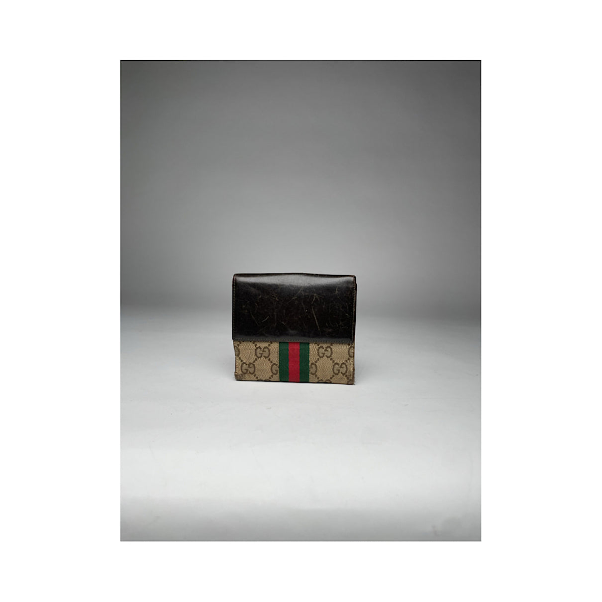 Gucci Jackie Vintage Beige Leather Wallet image 2