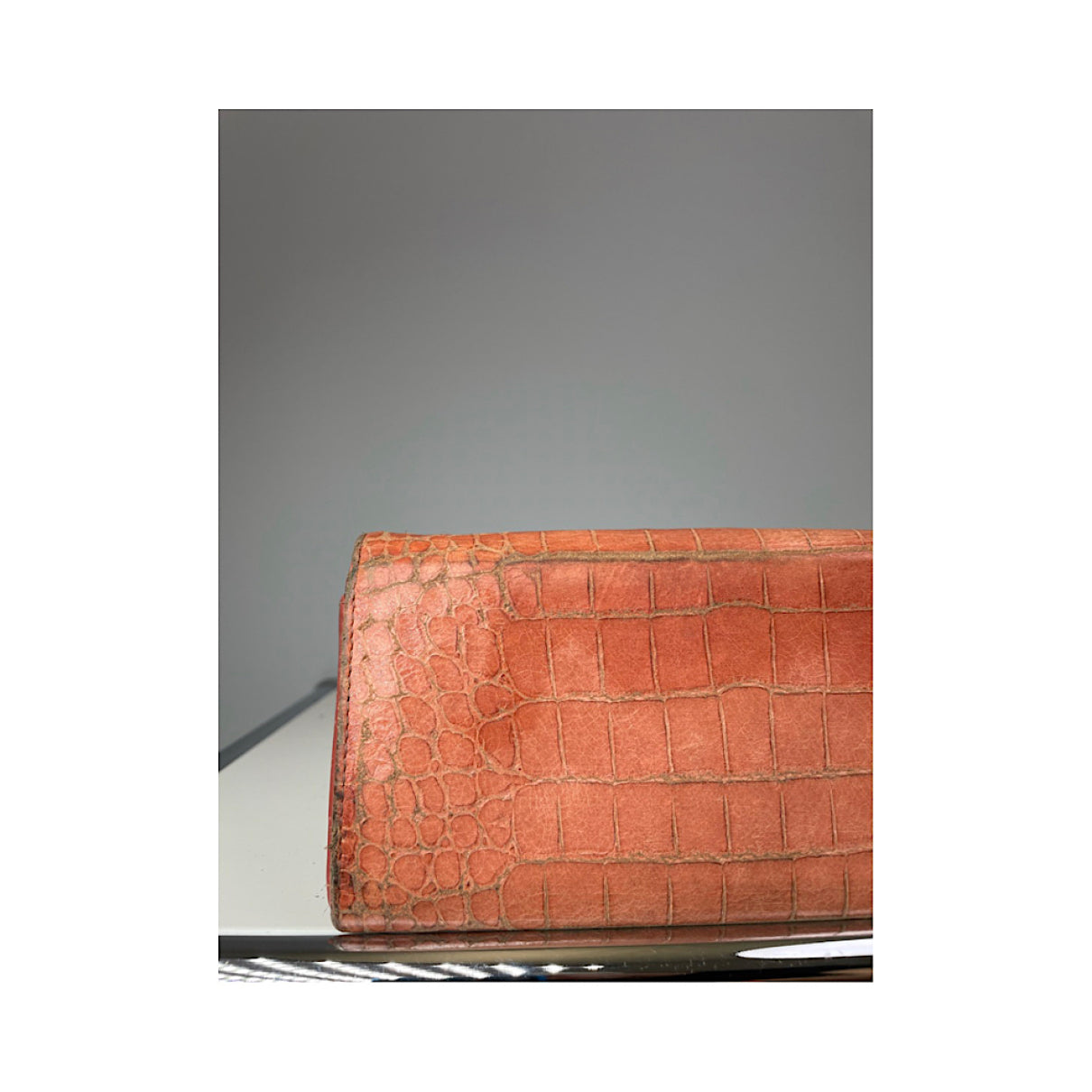 Miu Miu Orange Leather Wallet image 4
