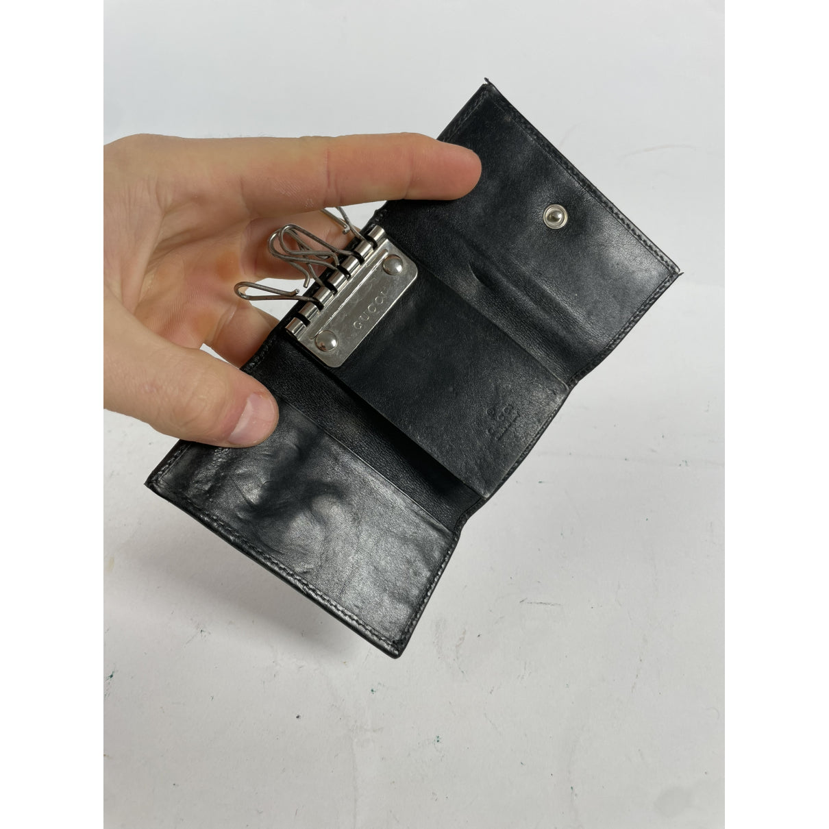 Gucci Black Patent Leather Purse image 3