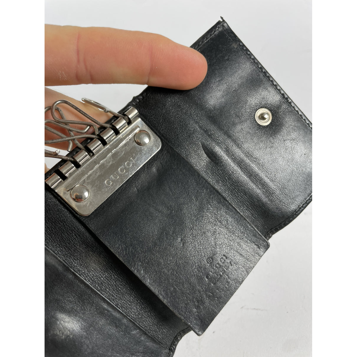 Gucci Black Patent Leather Purse image 4