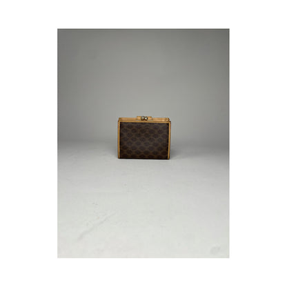 Celine Triomphe Vintage Brown Leather Wallet image 2
