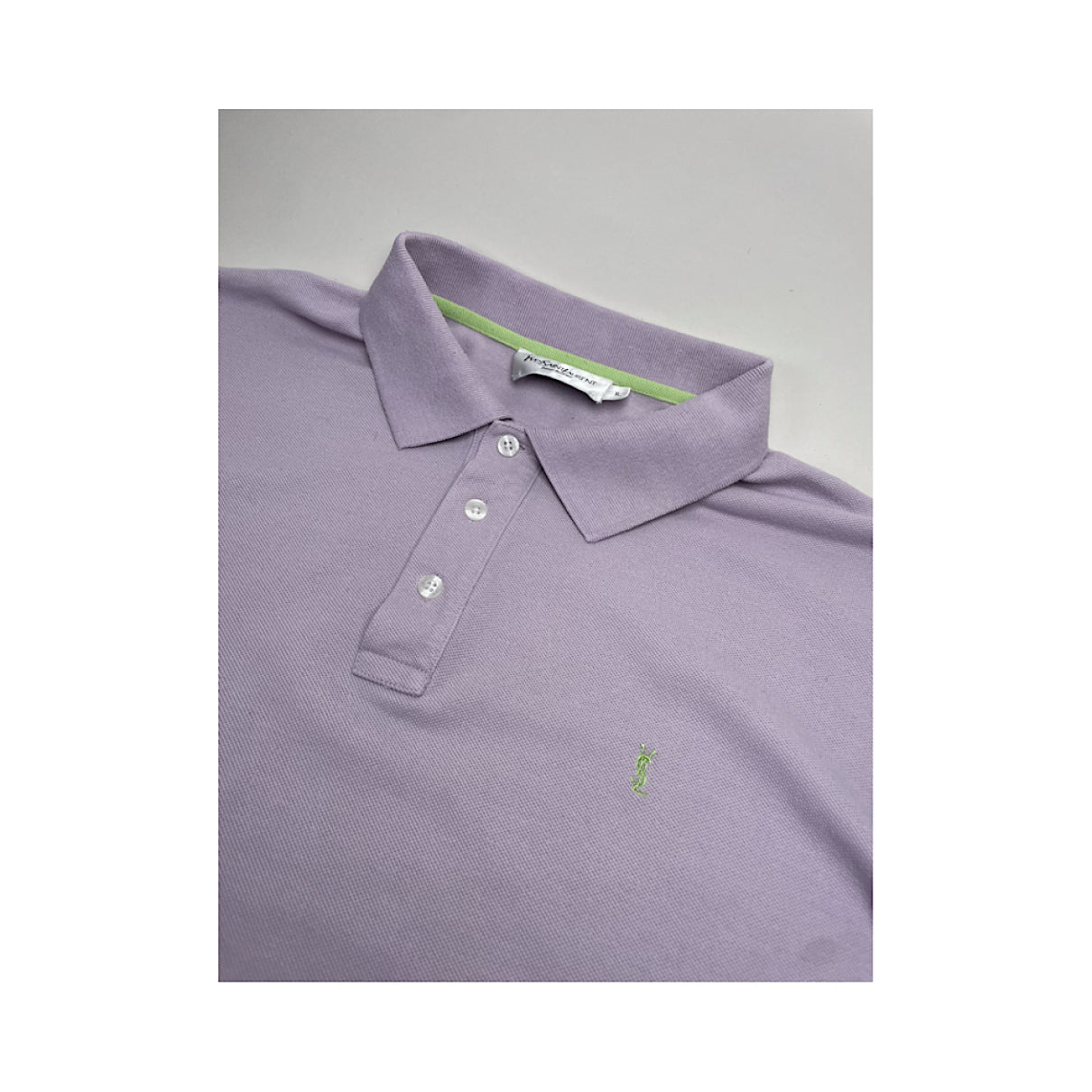 Yves Saint Laurent Purple Cotton Polo Shirt image 2