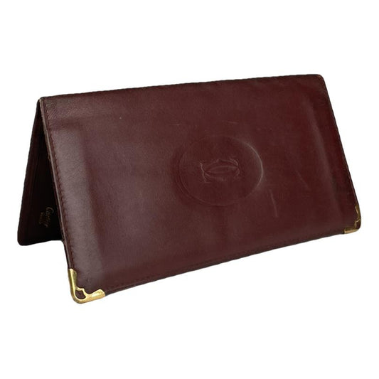 Cartier Burgundy Patent Leather Purse image 1