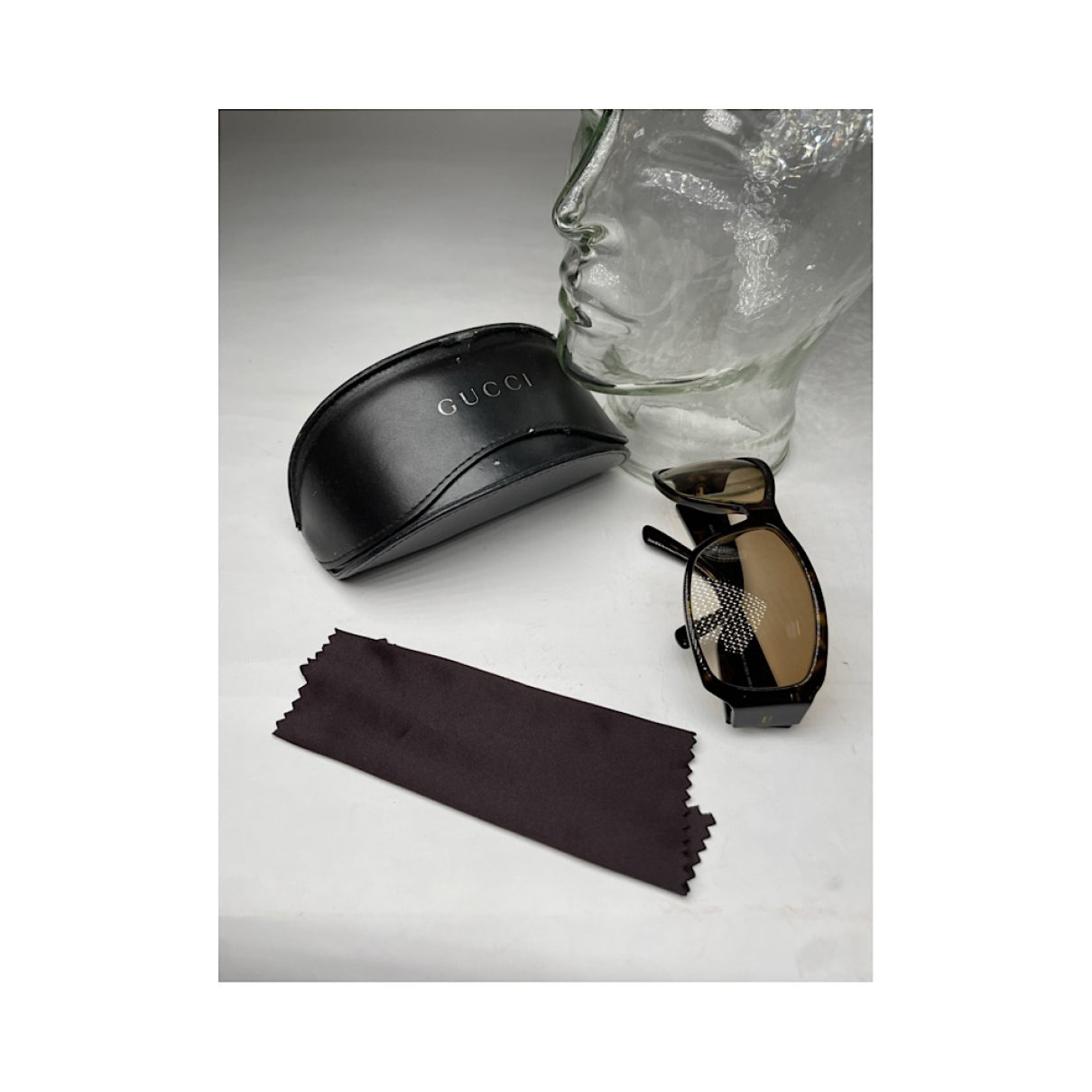 Gucci Brown Plastic Sunglasses image 2