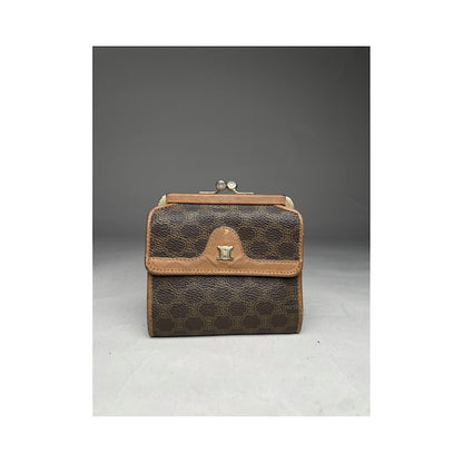 Celine Triomphe Brown Leather Wallet image 2