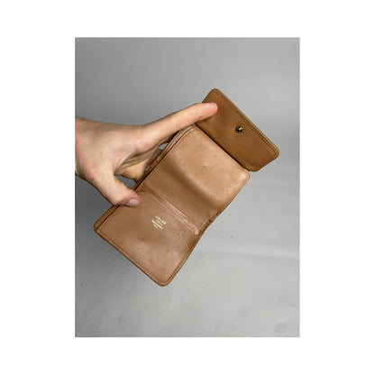 Celine Triomphe Brown Leather Wallet image 4