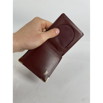 Cartier Burgundy Patent Leather Purse image 4