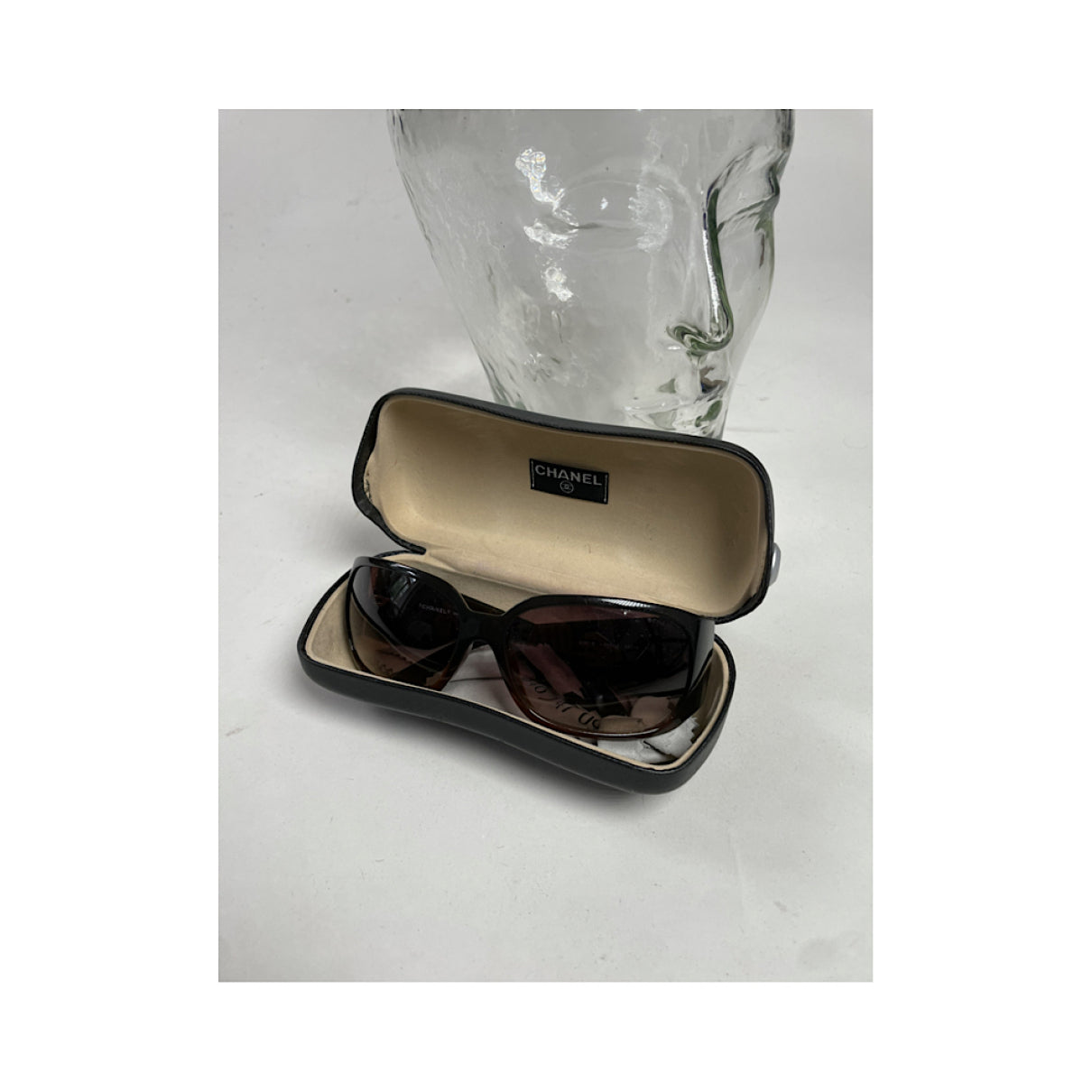 Chanel Brown Plastic Sunglasses image 2