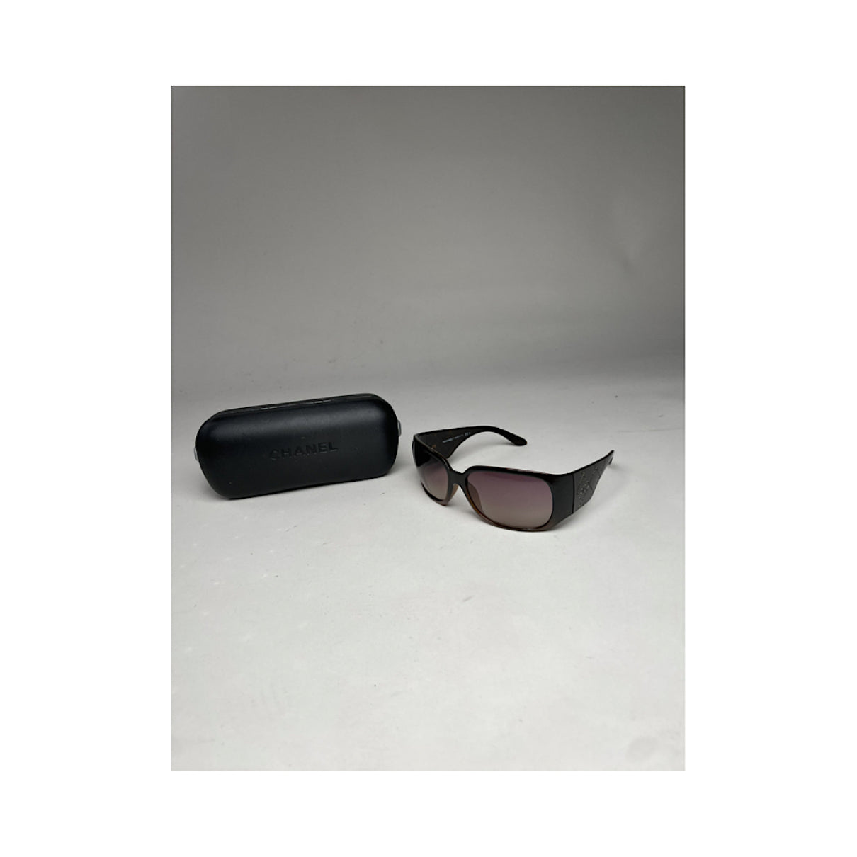 Chanel Brown Plastic Sunglasses image 3