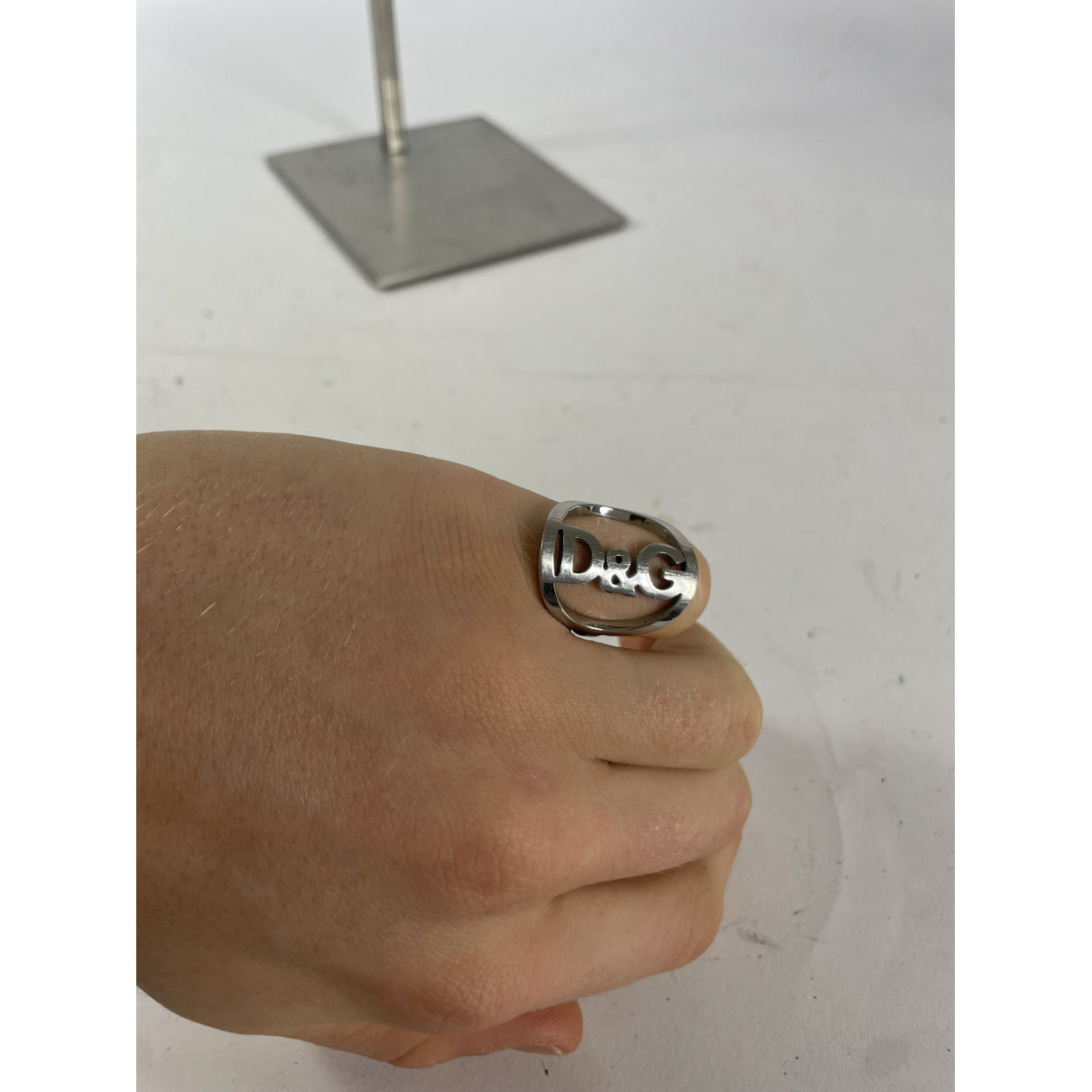 Dolce & Gabbana Silver Steel Ring image 3