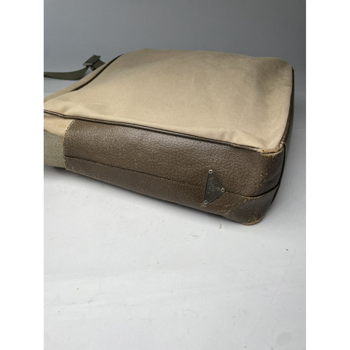 Prada Re-Nylon Brown Cotton Handbag image 4