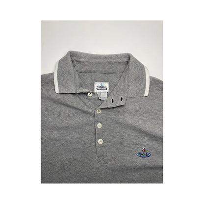 Vivienne Westwood Grey Cotton Polo Shirt image 2