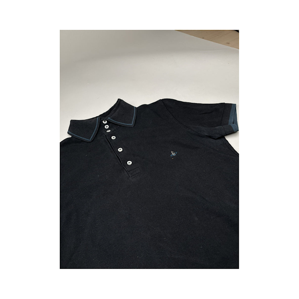 Vivienne Westwood Navy Cotton Polo Shirt image 4