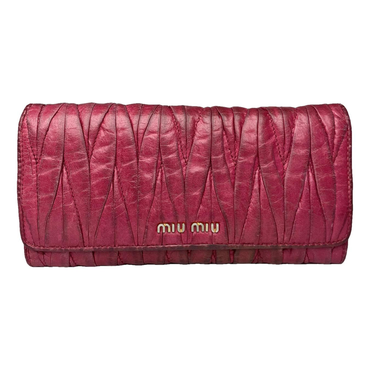 Miu Miu Red Leather Wallet image 1