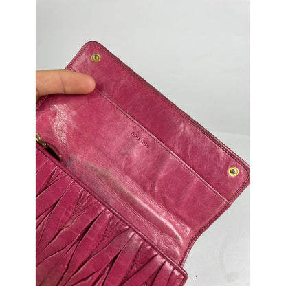 Miu Miu Red Leather Wallet image 4
