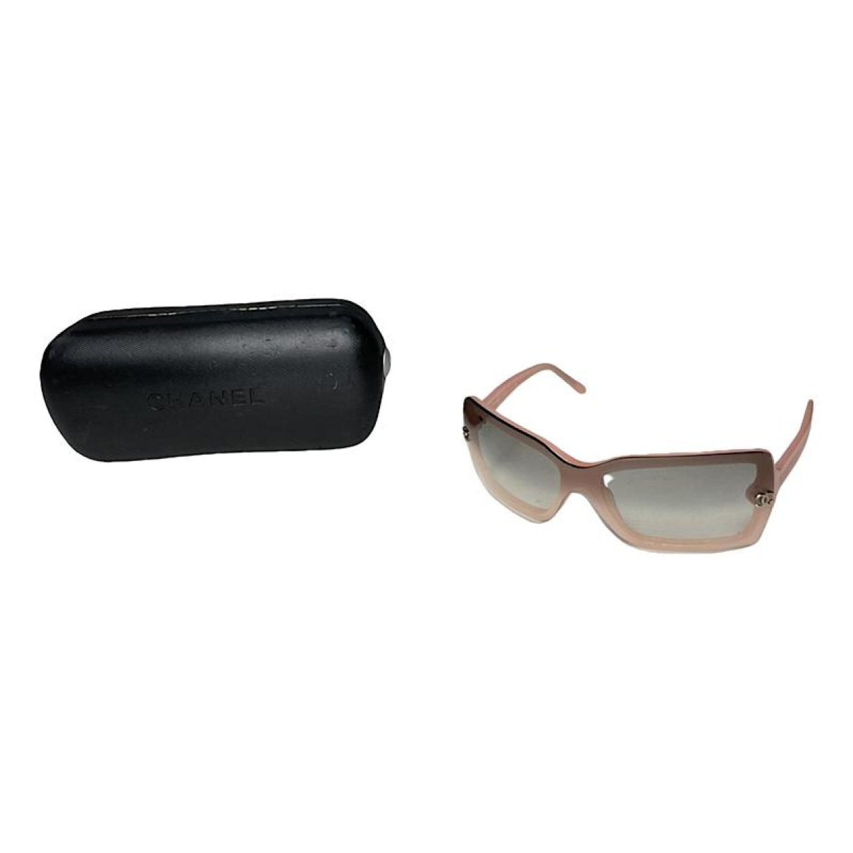 Chanel Pink Plastic Sunglasses image 1