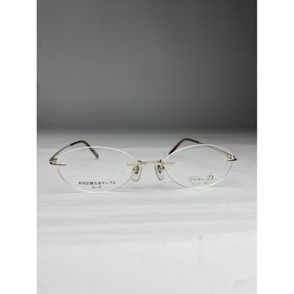 Non Signé / Unsigned Gold Metal Sunglasses image 2