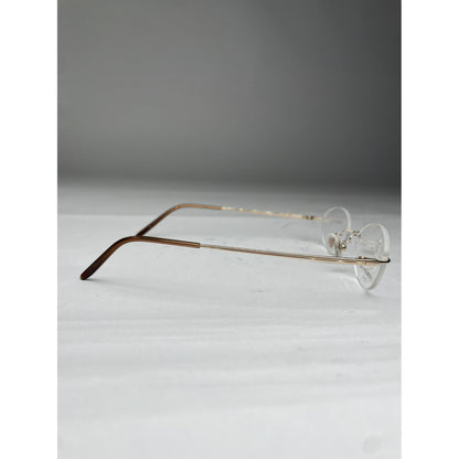 Non Signé / Unsigned Gold Metal Sunglasses image 3