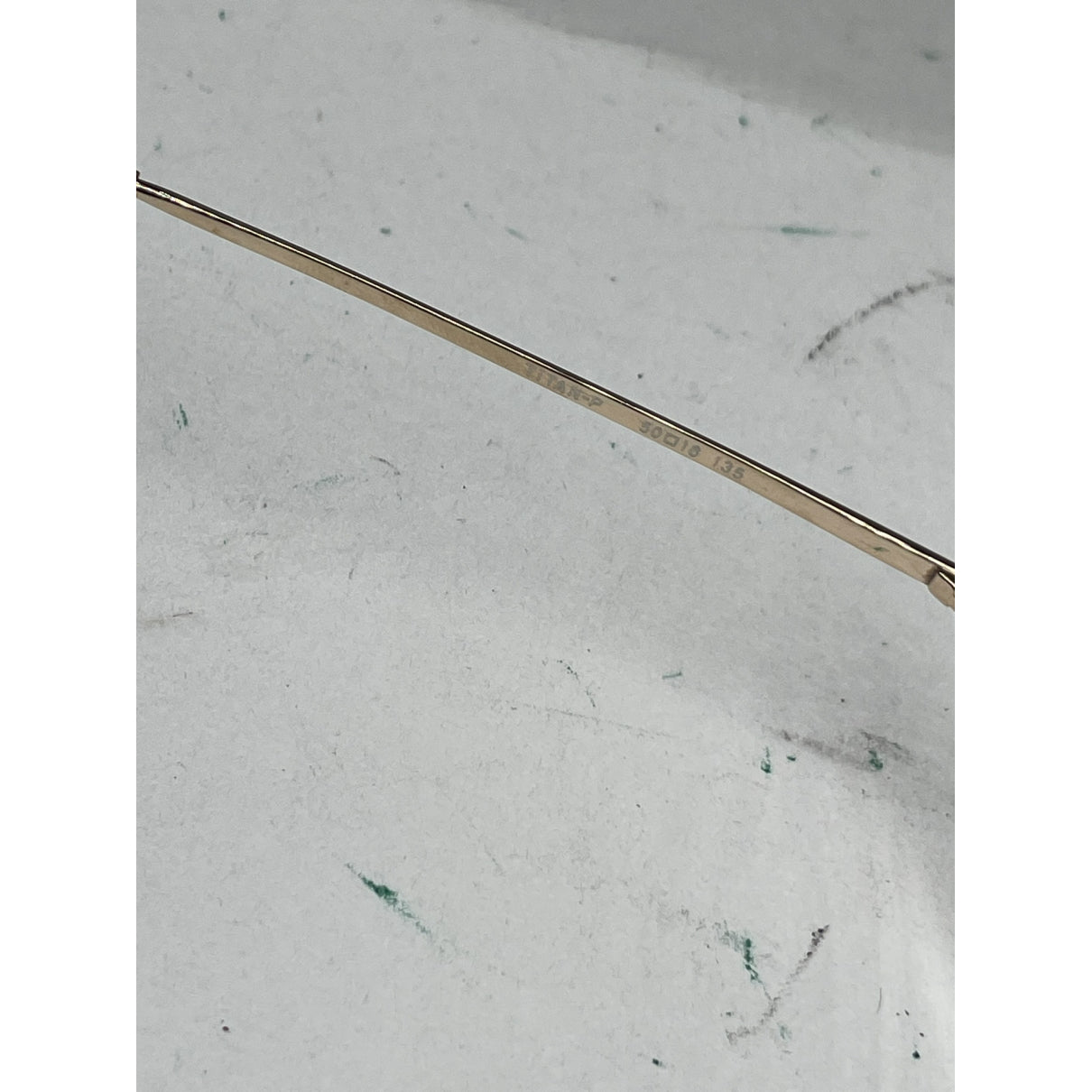 Non Signé / Unsigned Gold Metal Sunglasses image 4