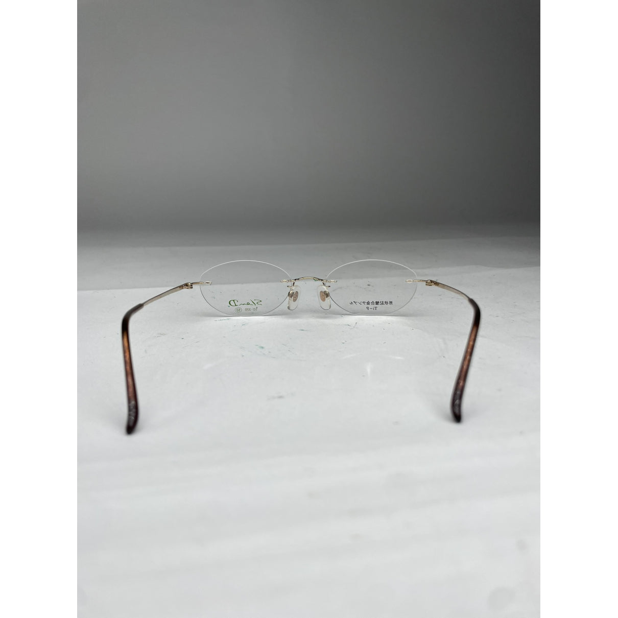 Non Signé / Unsigned Gold Metal Sunglasses image 5