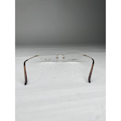 Non Signé / Unsigned Gold Metal Sunglasses image 5