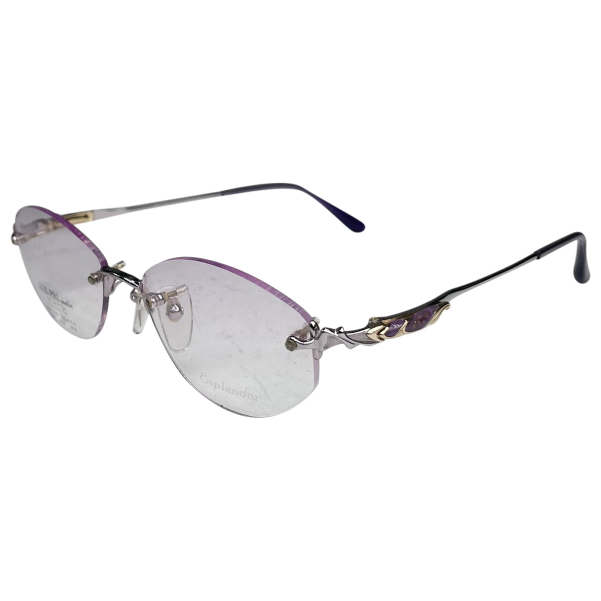 Non Signé / Unsigned Purple Metal Sunglasses image 1