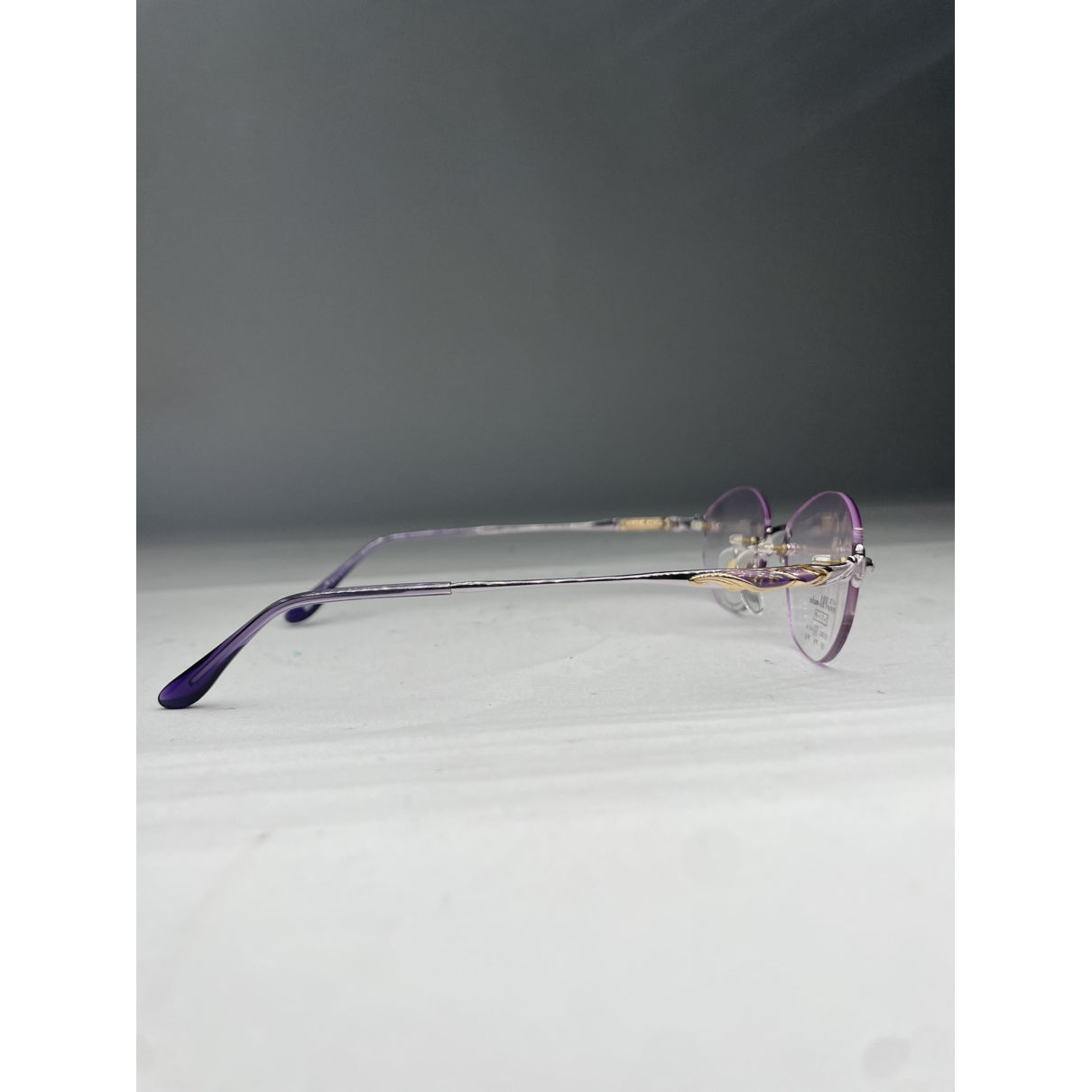 Non Signé / Unsigned Purple Metal Sunglasses image 2