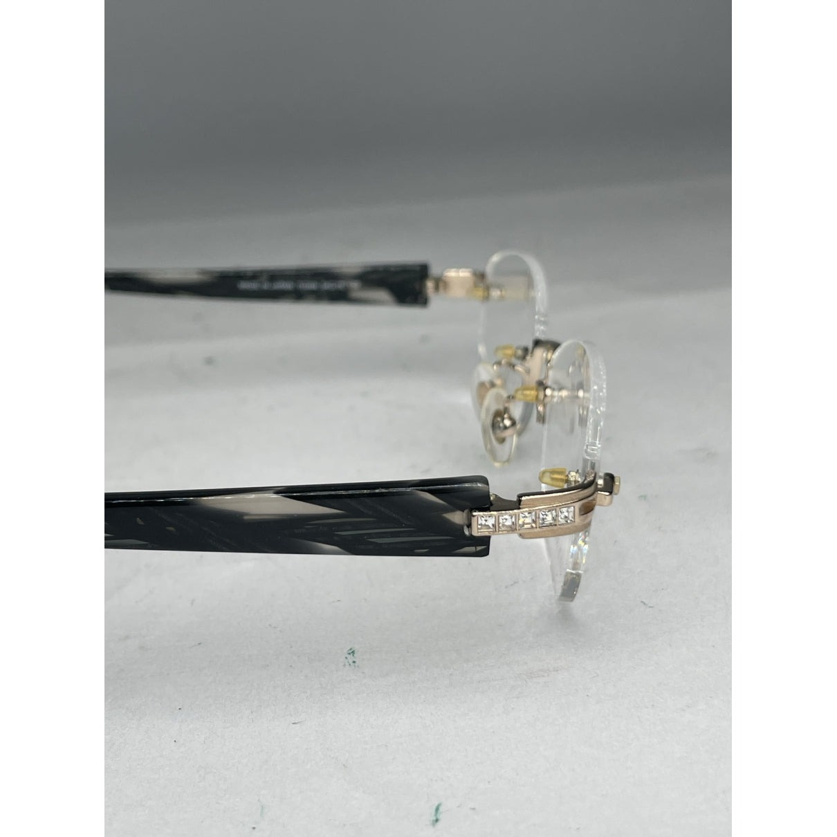 Non Signé / Unsigned Black Plastic Sunglasses image 4