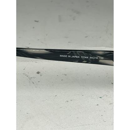 Non Signé / Unsigned Black Plastic Sunglasses image 5