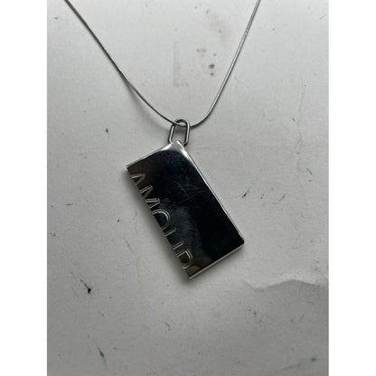 Hermès Silver Steel Necklace image 2