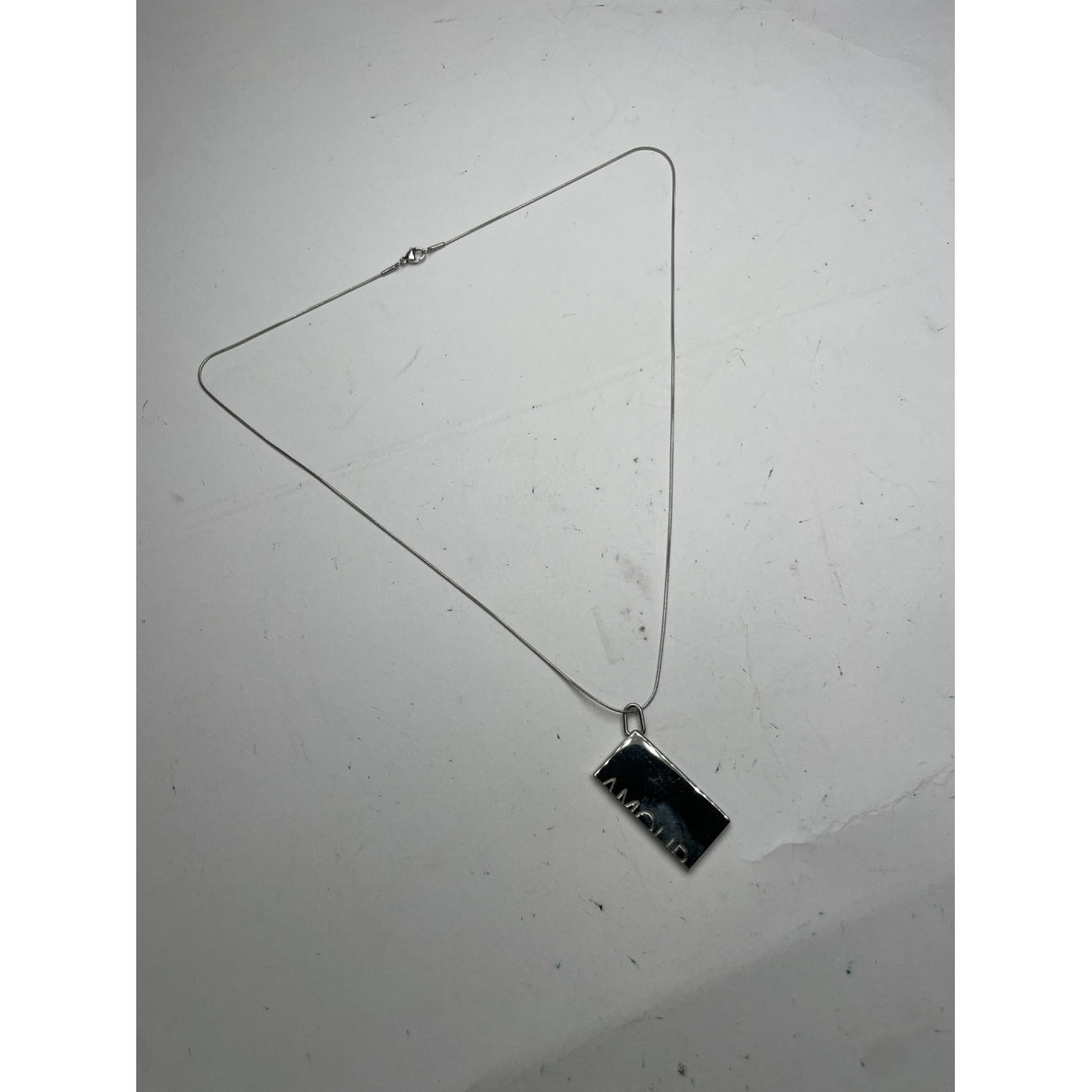 Hermès Silver Steel Necklace image 3