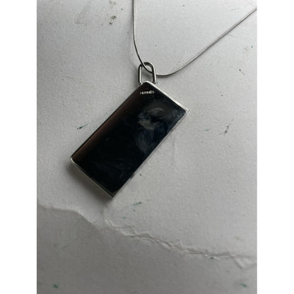 Hermès Silver Steel Necklace image 5
