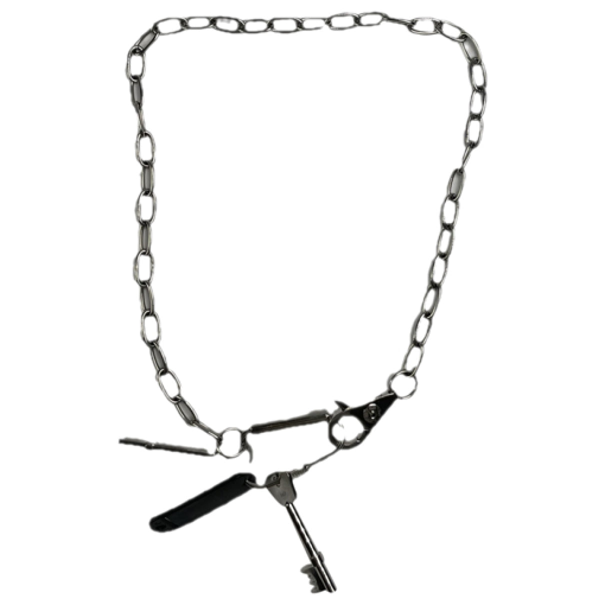 D&G Silver Steel Necklace image 1