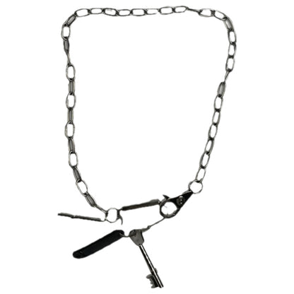 D&G Silver Steel Necklace image 1