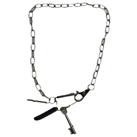 D&G Silver Steel Necklace image 1