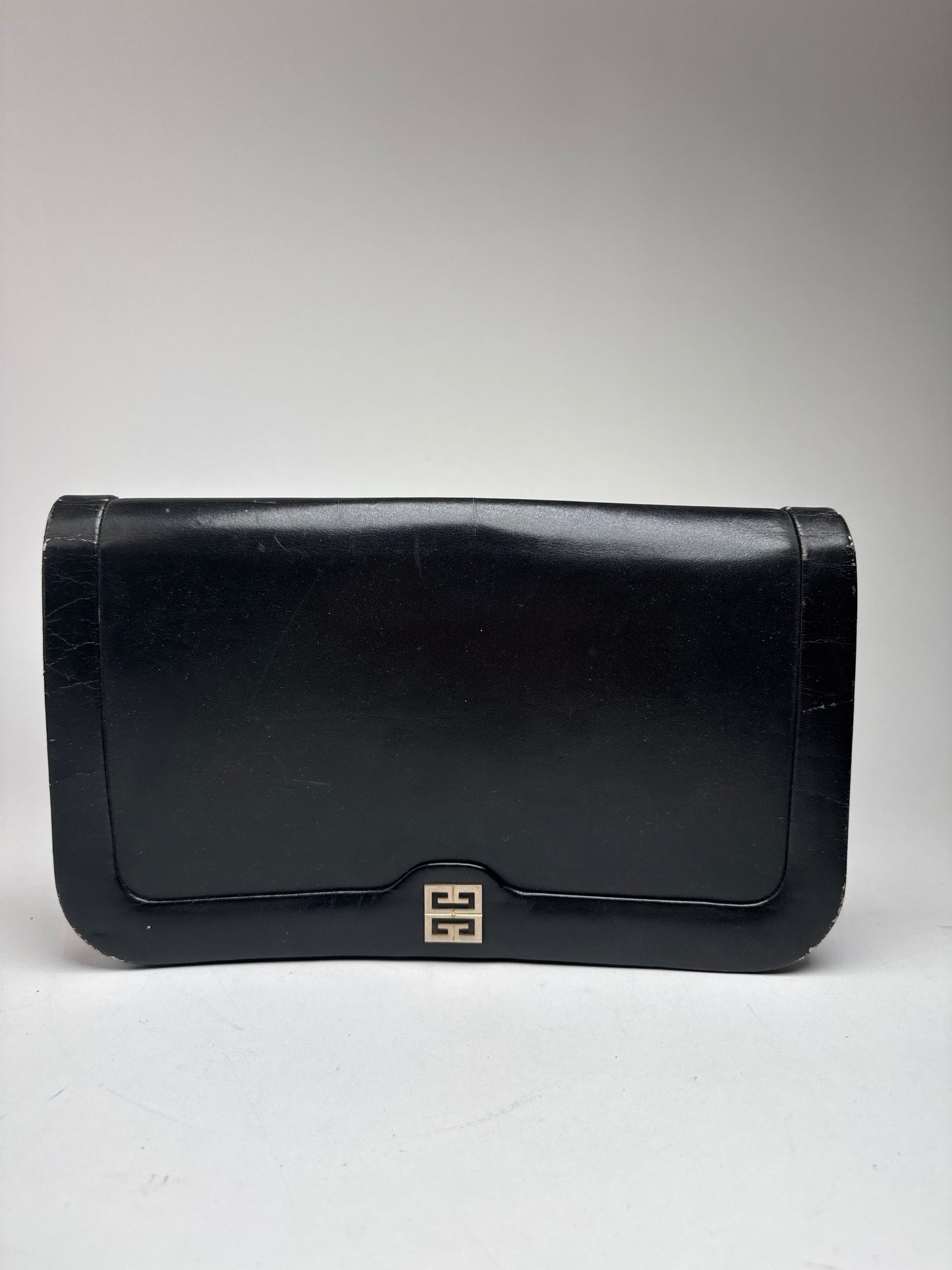 Vintage Givenchy Leather Clutch Black