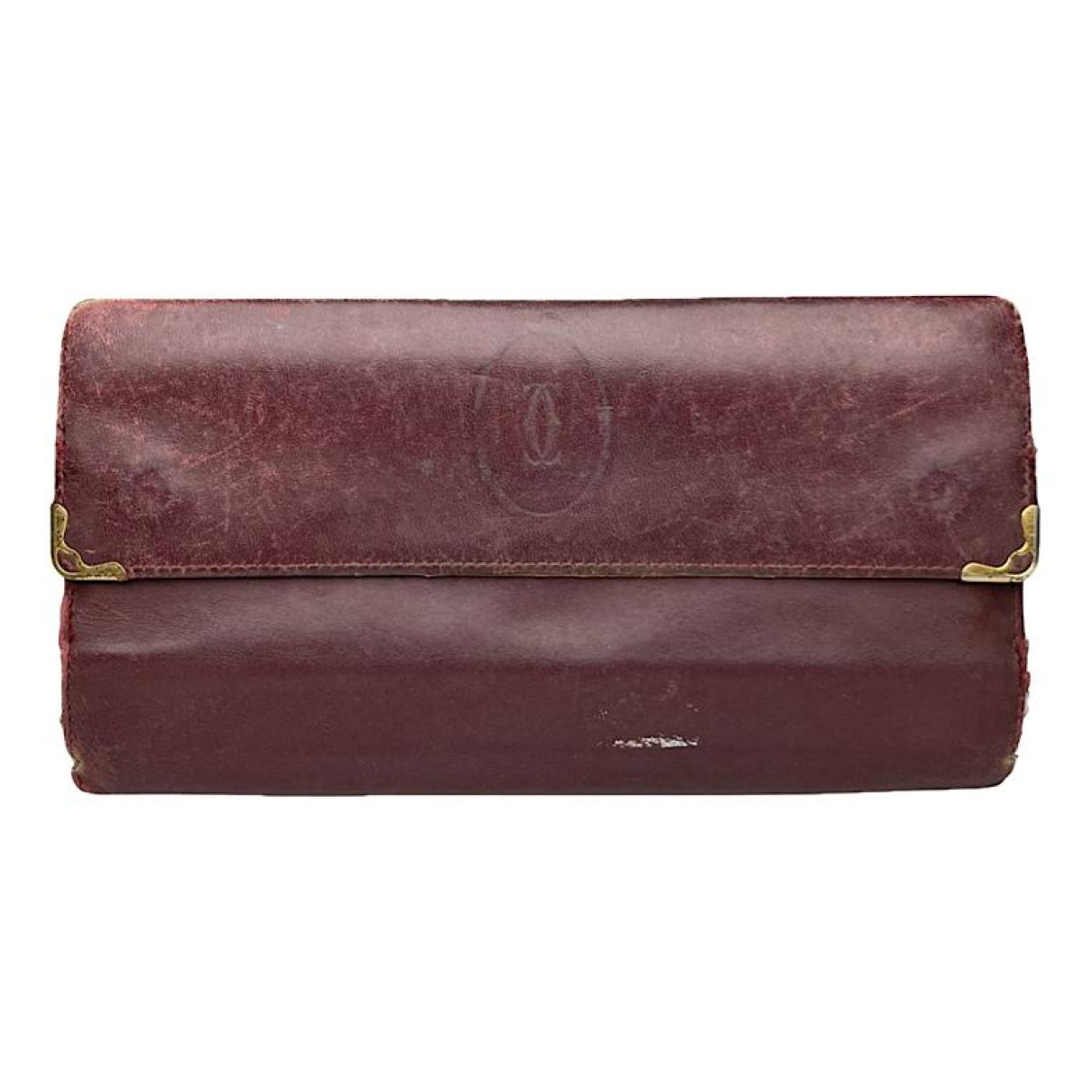 Cartier Burgundy Leather Wallet image 1
