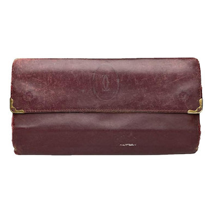 Cartier Burgundy Leather Wallet image 1