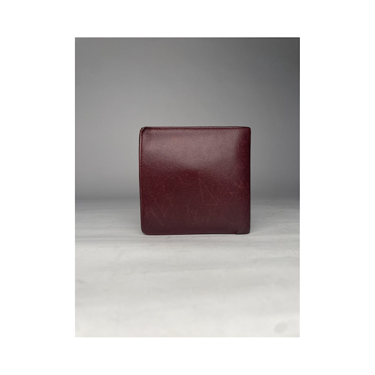 Cartier Burgundy Leather Purse image 3